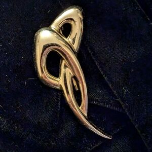 Vintage Silver tone infinity broach S